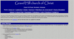 Desktop Screenshot of gravelhillchurchofchrist.com