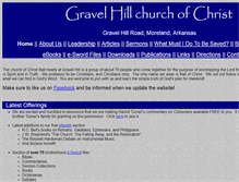 Tablet Screenshot of gravelhillchurchofchrist.com